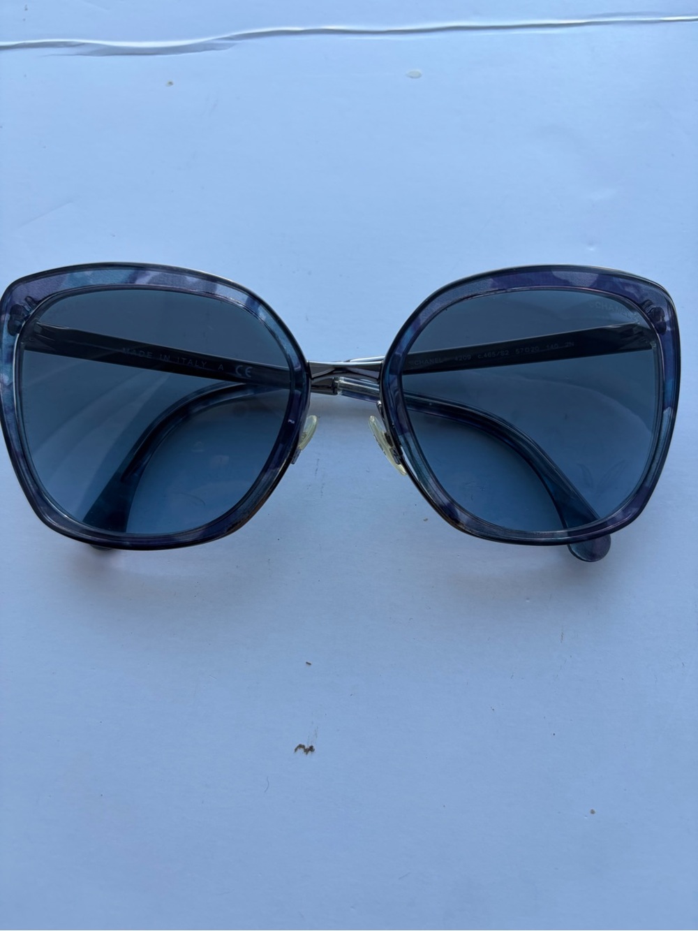CHANEL 4209 Women's Oversized Sunglasses in Blue and Black Tortoiseshell